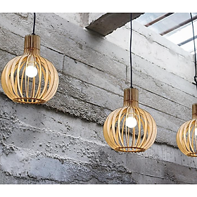 Mua Đèn gỗ trang trí dáng củ tỏi AKZ-DGC2-2