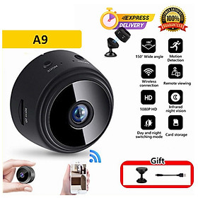 Camera mini siêu nhỏ giám sát A9 FullHD 1080p IP wifi kết nối với điện thoại, có pin