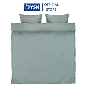 Mua Bộ vỏ chăn gối đôi cotton sateen | JYSK Ingeborg | xanh lá | R200xD220cm/R50xD70cm