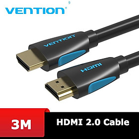 Cáp HDMI 2.0 hỗ trợ 4K 60Hz, dài 1.5m/2m/3m/5m/10m - Cáp HDMI Dây tròn VAA-M02 Vention - Hàng chính hãng