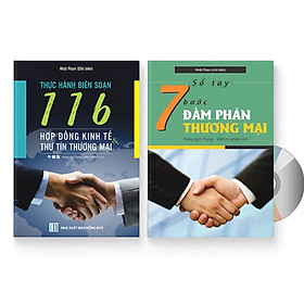 [Download Sách] Combo 2 sách - Thực hành biên soạn 116 hợp đồng kinh tế và thư tín thương mại & Sổ tay 7 bước đàm phán thương mại + DVD quà tặng