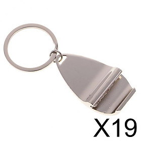 19xVintage Silver Key Ring Keychain Bottle Opener Beer Cap Lifter Bar Tool Gift