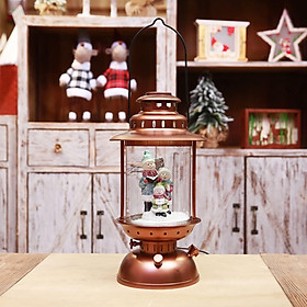 Christmas Lighted Musical Snow Globes Lantern Xmas Tree for Home Party