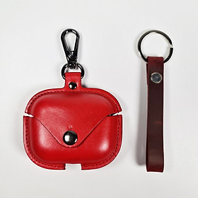 Mua Bao Case Da PU Color Cho Airpods Pro Kèm Móc Khóa Dây Da Cao Cấp