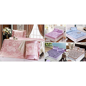 Mua Chiếu lụa điều hòa 2m x 2m2 (kèm 2 vỏ gối)(hồng phấn  tím  nâu)