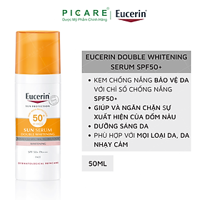 Hình ảnh Kem chống nắng giúp dưỡng trắng da Eucerin Double SPF 50+