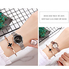 Đồng hồ nữ thời trang Hàn Quốc GEDI-6323 dây thép mặt nhỏ xinh - Hàng chính hãng - Trắng