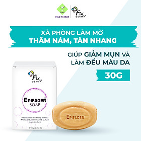 Xà Phòng Trắng Sáng Da, Mờ Thâm Nám, Tàn Nhang FIXDERMA Epifager Soap Giúp Da Sáng Mịn Đều Màu, Đẩy Lùi Thâm Sạm, Thâm Mụn Dùng Toàn Thân 30g - Hùng Lợi