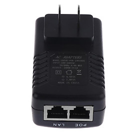 24V 1A PoE Injector Power Over Ethernet Adapter for 802.3 af IP Camera Wlan AP