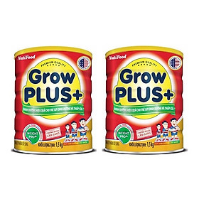 Bộ 2 Lon Sữa GrowPLUS+ Đỏ Cho Trẻ Suy Dinh Dưỡng Trên 1 Tuổi - 1.5kg