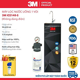 Máy Lọc Nước 3M ICE140-S Dành Cho Gia Đình Văn Phòng Quán Cà Phê Vừa Và Nhỏ HF40-S - Nhập Khẩu Mỹ, Hàng Chính Hãng 3M