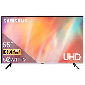 Smart Tivi Samsung 4K 55 inch UA55AU7700 Mới 2021