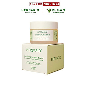 Gel dưỡng rau má & diếp cá Herbario 30ml thuần chay