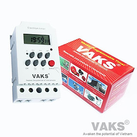 Mua Công Tắc Hẹn Giờ 17 Chương Trình VAKS Electron Timer KG316T-II 220V AC  25A  Có Phím Khóa.