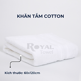 Bộ 2 khăn tắm cotton cao cấp dành cho gia đình, siêu thấm hút, mềm mại, kháng khuẩn