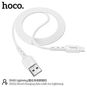 Dây Sạc-Cáp Sạc Nhanh Và Truyền Dữ Liệu Hoco DU01  Dành Cho Iphone Bọc Nhựa PVC - Hàng Chính Hãng