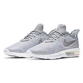 Giày Thời Trang Thể Thao Nữ WMNS Nike Air Max Sequent 4 AO4486-100- Trắng xám - Hàng chính hãng