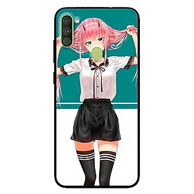 Ốp lưng dành cho Samsung A11 mẫu Cô Gái Anime Tóc Hồng