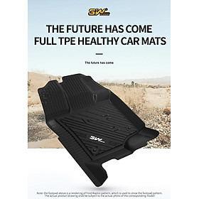 Thảm lót sàn xe ô tô Ford Explorer new 2019+ Nhãn hiệu Macsim 3W (Loại 2) chất liệu nhựa TPE đúc khuôn cao cấp - màu đen