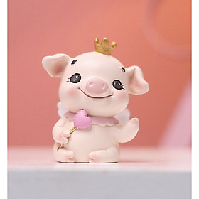 Tượng trang trí heo má hồng 5.8x4x5.8 cm (Chọn hình)