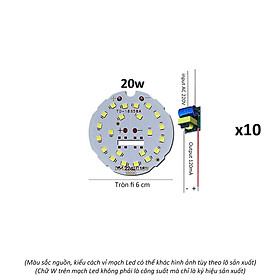 Hình ảnh 10 Vỉ mạch đèn Led 20w mắt chip Led SMD2835 siêu sáng + nguồn driver AC220V Posson MLB-20x