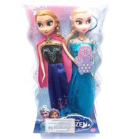 Hình ảnh Búp bê Elsa & Anna hộp ép kính 29cm