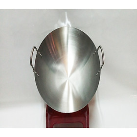CHẢO INOX HAI QUAY XÁCH SÂU LÒNG KHÔNG GỈ SÉT.