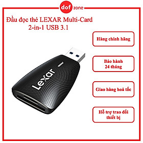 Mua Đầu đọc thẻ nhớ 2 trong 1 Lexar LRW450UB  tương thích thẻ SD/ microSD  tốc độ đọc 312Mb/s  BH 2 năm - Hàng chính hãng