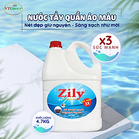 Nước Tẩy Quần Áo Màu Zily Chai 4.7Kg