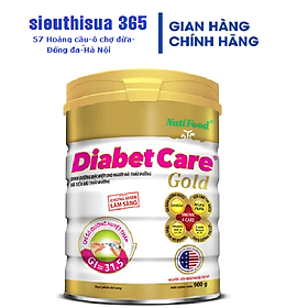  Sữa cho người bị bệnh tiểu đường, đái tháo đường: Nutifood DiabetCare Gold 900 Gr