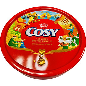 Bánh Quy Bơ Cosy Thập Cẩm Kẹp Kem Hộp Thiếc 378g