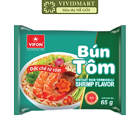 VIFON - Bún Vifon hương vị Bún tôm, Bún tôm Vifon, Bún Vifon bún tôm, Bún tôm ăn liền Vifon gói (65g/gói)