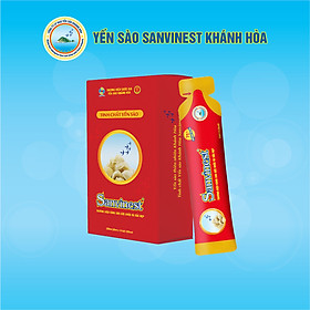 Tinh chất Yến sào Khánh Hòa Sanvinest - Hộp 10 túi 25 ml - 513H10