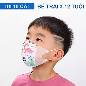 Khẩu trang cho bé, Khẩu trang trẻ em bé trai và bé gái nhiều họa tiết 0-12 tuổi bảo vệ đường hô hấp cho bé – SM017