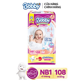 Hình ảnh Miếng lót siêu thấm Bobby Newborn 1 - 108 miếng