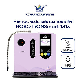 Máy Lọc Nước Điện Giải Ion Kiềm ROBOT IonSmart 1313 Chức Năng Nóng Thông Minh - Hàng Chính Hãng - Tím