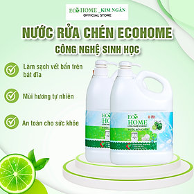 Nước Rửa Chén Công Nghệ Sinh Học ECOHOME 1,6Kg Chiết Xuất Chanh Quế Giúp Sạch Vi Khuẩn Bám Bẩn Trên Chén Đĩa