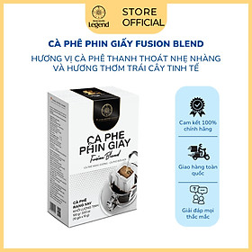 Combo 2 Hộp Cà Phê Phin Giấy Fusion Blend Trung Nguyên Legend - Hộp 10 gói - Hương Trái Cây Độc Đáo