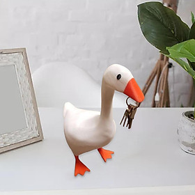 Duck Key Holder Decor Animal Statue for Dining Room Kitchen