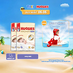 Combo 2 Miếng lót sơ sinh Huggies Tràm Trà Newborn 2 N40/N60