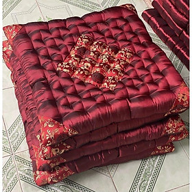 Mua Đệm ghế ngồi bệt lót ghế văn phòng chất vải gấm lụa hình vuông 50x50cm