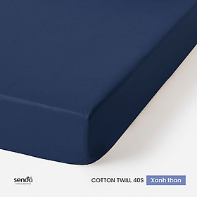 Ga giường 1m6x2m Cotton Twill Hàn Quốc Sen Đá Home Bedding cao cấp trơn màu, drap bo chun lụa trải nệm, ra đệm 1m6 x 2m