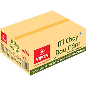 Thùng 30 Gói Mì Chay Rau Nấm Vifon (65g / Gói)