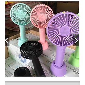 Mua combo 10 Quạt mini tích điện cầm tay có đế để bàn rất hót