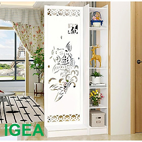 Mua Vách ngăn bình phong Cá Chép Hóa Rồng IG494  giá 1 kệ liền vách chống nước tuyệt đối