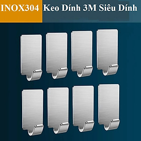 Mua Bộ 10 Móc Dán Tường Gạch Men INOX304  Móc Dán Tường Keo 3M Treo Đồ Dùng Gia Đình - M08