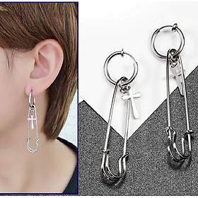 Bông tai kim băng phối phụ kiện siêu đẳng siêu cool