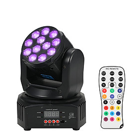 Bộ 4 Đèn LED Mini RGBW Xoay Ánh Sáng 14/16 Kích Hoạt Âm Thanh (50W) (Đầu US)