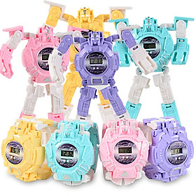 Đồng Hồ Biến Hình Robot 3D Thời Trang Cho Bé