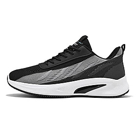 Năm 2023 Nam Mùa Hè Nhẹ Giày Sneaker Nam Thoáng Khí Nam Chạy Bộ Miễn Phí Vận Chuyển Tập Gym Giày Mới Color: Black Shoe Size: 10